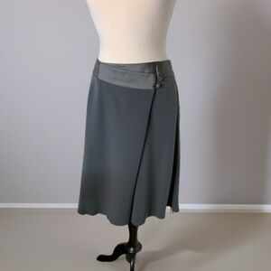 Emporio Armani Charcoal A-Line Skirt